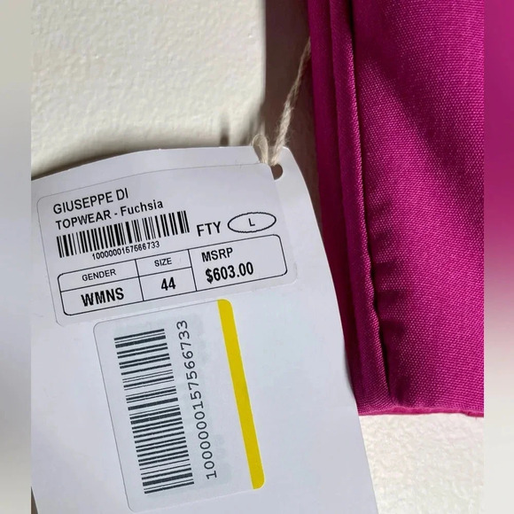Guiseppe Di Morabito | Fuchsia Pink Bustier | Rhinestone Chain & Boning | IT 44 - Picture 9 of 9